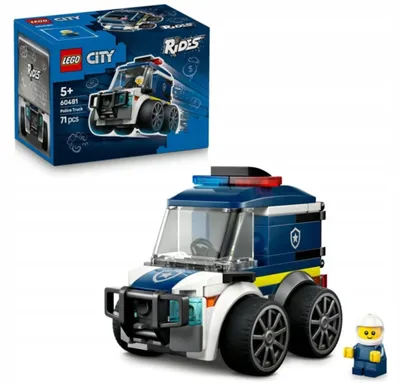 Zdjęcie produktu dla LEGO City Pojazdy — Ciężarówka policyjna, Zestaw do budowania, 5 lat(a), Plastik, 71 szt., 120 g