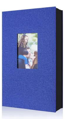 Image de Album photo avec 300 compartiments, format 10 x 15 cm, en lin, pour les photos horizontales