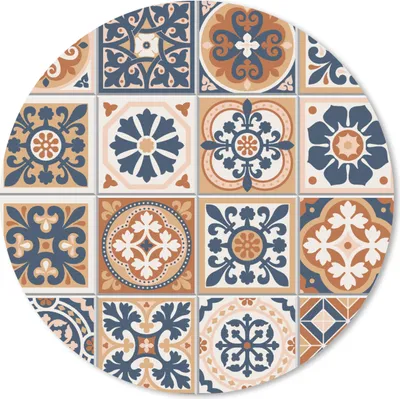 Produktbild von MuchoWow® Mauspad Mousepad Fliesen - Muster - Mittelmeer 30x30 cm - Mousepads - Maus Mat - Pad - Mausunterlage - Tischunterlage - Schreibtischmatten