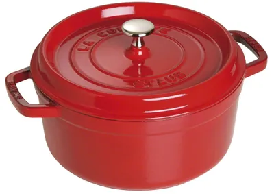 Produktbild von STAUB  CASSERUOLA TONDA GHISA 26cm Rosso Ciliegio