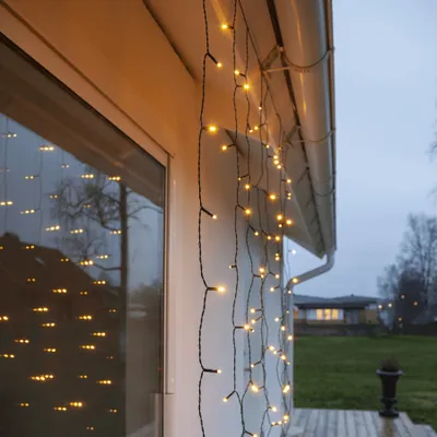 Zdjęcie produktu dla Kurtyna LED 1,3m x 2m biała ciepła 1900k