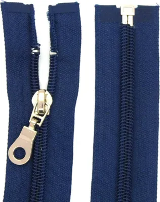 Produktbild von Reißverschluss Nylon 6mm teilbar 80 cm Dunkelblau