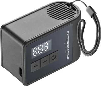Immagine prodotto di INTERPHONE Pompa ad aria ricaricabile Pompa ad aria nera