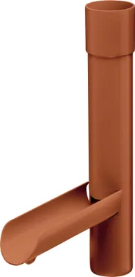 Produktbild von INEFA Regensammler für Fallrohr, PVC DN75 / 75mm Braun Wasserklappe für Regenfallrohr, Dachrinnenzubehör,  Germany