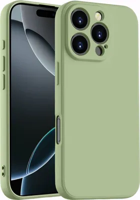 Obrázek produktu pro Pouzdro pro iPhone 16 Pro Max Měkký tekutý silikonové, nárazuvzdorné gumové pouzdro Zelený