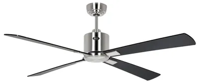 Immagine prodotto di Ventilatore da soffitto a risparmio energetico con telecomando Eco Neo III WiFi 132 cm Cromo opaco Lame Nero / Teck
