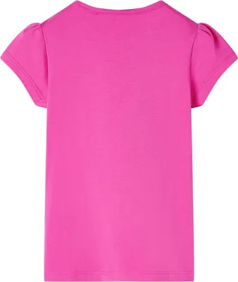 Immagine prodotto di vidaXL Maglietta per bambini con maniche a cappuccio rosa scuro 104