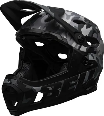 Image de Casque de vélo Bell SUPER DH Spherical , Couleur:matte/gloss black camo, Taille:L