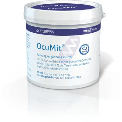 Produktbild von Dr. Enzmann OcuMit® 120 Kaps Zink Lutein Q10 - MSE - Augen Vegan
