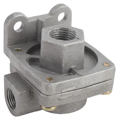 Zdjęcie produktu dla Zawór szybkiego spustu 1 PSI, przyłącza 1/2 cala i 3/8 cala, wysokowydajny 229860 – zamiennik do BendixHaldex 229860, 229860X, 229860N