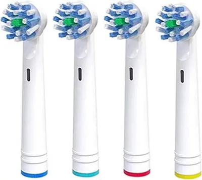 Produktbild von BMK Zahnbürsten für Oral-B, 4 Stück - kompatibel mit Oral-B EB50 Cross Action