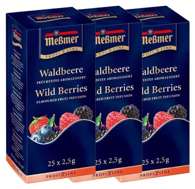 Immagine prodotto di Meßmer ProfiLine tè alla frutta aromatizzato ai frutti di bosco confezione da 3 pezzi