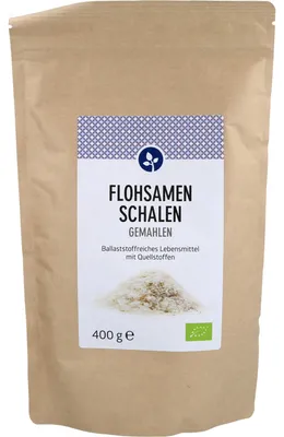 Produktbild von Aleavedis Flohsamenschalen gemahlen , 400 g Pulver