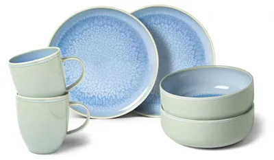 Produktbild von Villeroy & Boch 1951699071, 2 Person(en), Porzellan, Heidelbeere, 6 Stück(e)