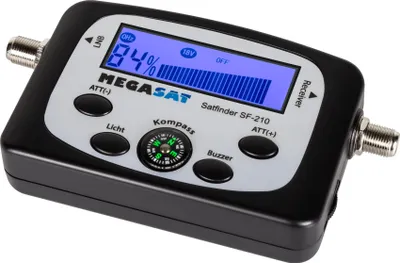 Obrázok produktu pre Megasat SF-210, 1 kusov, Čierna, Šedá, Digitálny, F-typ, F-typ, Jednosmerný prúd
