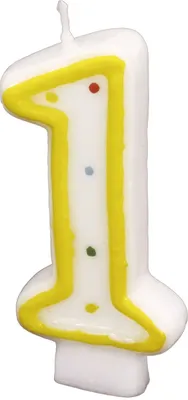 Immagine prodotto di 550281 Candela di compleanno numero 1