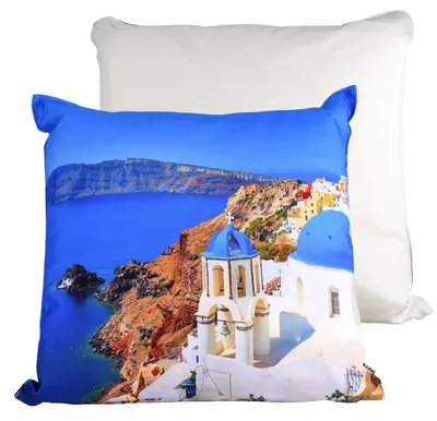 Produktbild von Dekokissen 45x45cm Stuhlkissen wasserabweisend 6 Urlaubsmotive