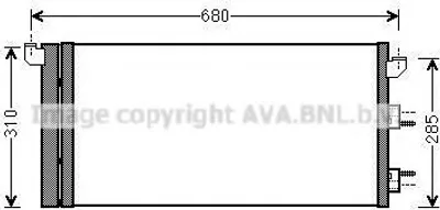 Produktbild von PRASCO FTA5293D Kondensator Klimaanlage Klimakondensator für FIAT PANDA (169) +Trockner