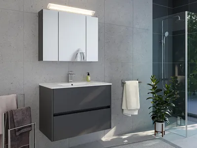 Produktbild von Badmöbelset 2-teilig "Limes 80" Grafit