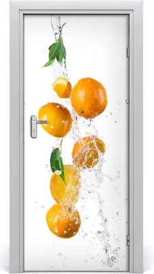 Produktbild von Tulup Türaufkleber 85x205 cm Dekorative Aufkleber Selbstklebend Wasserdichte Tapete Abnehmbar Schlafzimmer Wohnzimmer Wohnkultur - Orangen