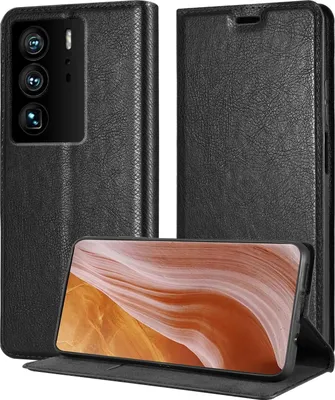 Obrázok produktu pre Cadorabo Case for ZTE Axon 40 ULTRA Protective Case in Black Puzdro na mobilný telefón s magnetickým zatváraním