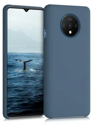 Produktbild von kwmobile Handyhülle für OnePlus 7T Hülle - Case Silikon - Kabelloses Laden - Schutzhülle Cover in Dunkler Schiefer