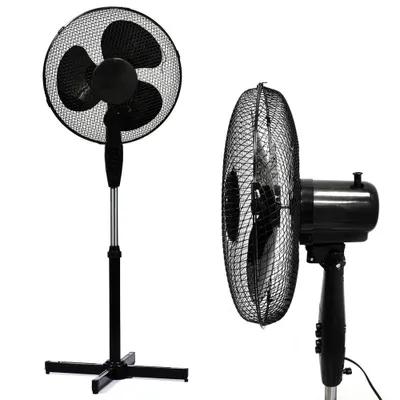 Zdjęcie produktu dla Wentylator Podłogowy Czarny 40Cm