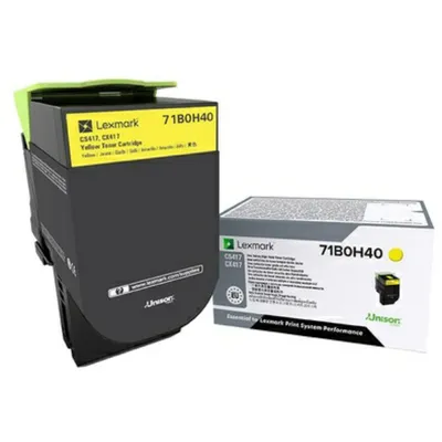 Produktbild von Lexmark X417 - Hohe Ergiebigkeit - Gelb - original - Tonerpatrone LCCP - für Lexmark CS417dn, CS517de, CX417de, CX517de