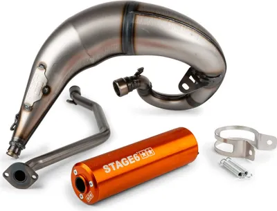 Produktbild von STAGE6 STREETRACE CNC ORANGE AUSPUFF HOCHMONTAGE FüR HM/VENT/BETA RR AM6