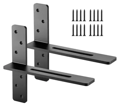 Zdjęcie produktu dla Wsporniki Półek Vevor 2 Sztuki Mocne Nośność 90 Kg Stalowe 355X73X305 Mm