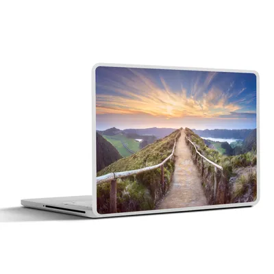 Produktbild von MuchoWow® Laptop Aufkleber Sticker Cover Berge - Natur - Weg 40x30 cm - Laptop Dekoration - Selbstklebend