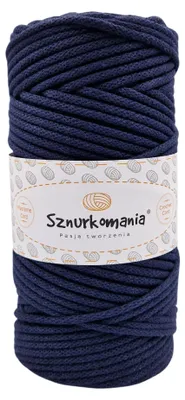 Obrázek produktu pro Sznurkomania Bavlněná šňůra 3 mm modrá na makramé