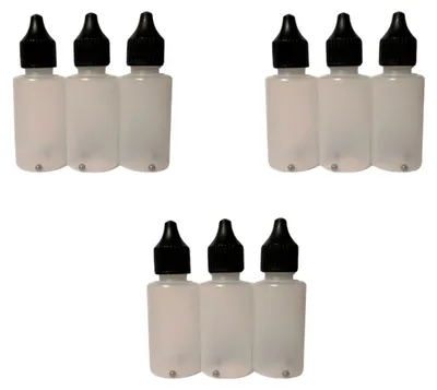 Produktbild von AC4Y Leerflaschen Set Dropper - 9 x 30ml für Airbrushfarben AirbrushColor4you 515521