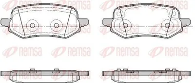 Produktbild von REMSA Bremsbeläge Satz Hinten Bremsklötze für FORD Puma SUV 1886.00