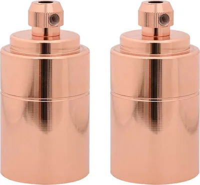 Image de vidaXL Douilles de lampe 2 pcs. Or rose E27
