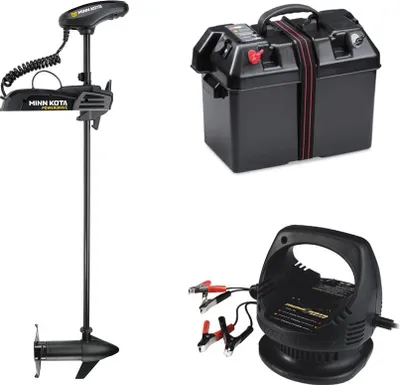 Produktbild von Minn Kota Powerdrive 45 FL 12V 54" 137cm Bundle mit AGM Batterie & Ladegerät