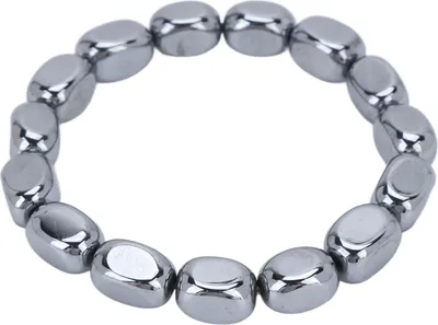 Image de Bracelet Terahertz Pierre d'énergie Perles élastiques naturelles Bracelet Terahertz pour femmes hommes