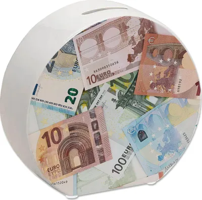 Produktbild von Euro Spardose für Geldscheine und Münzen