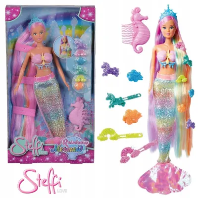Produktbild von Simba Steffi Love Regenbogen-Meerjungfrau-Puppe Spielzeug für Mädchen