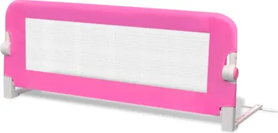 Zdjęcie produktu dla vidaXL Barierka ochronna do łóżeczka dziecięcego 102x42 cm różowa