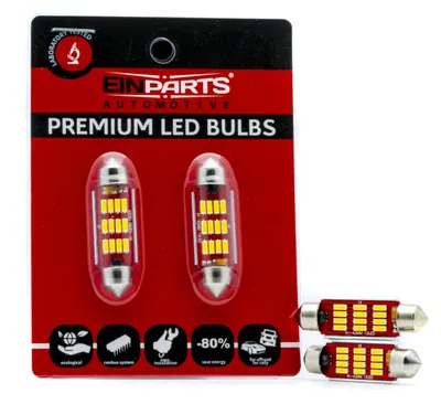 Produktbild von Einparts LED-Ersatzlampe C10W für Fahrzeuge, Canbus-fähig, warmweiß, 12V/24V