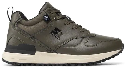 Produktbild von Starter Herren Leder Freizeitschuhe Schnürung Sneaker Grün Gr.45