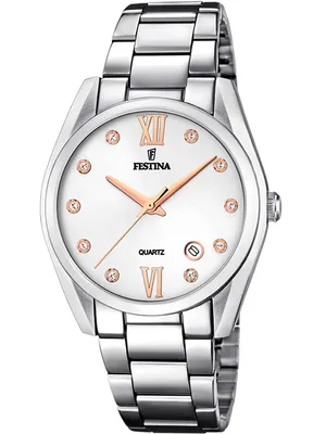 Image de Festina Femme Montre Boyfriend F16790/A Montre bracelet en acier inoxydable argent UF16790/A