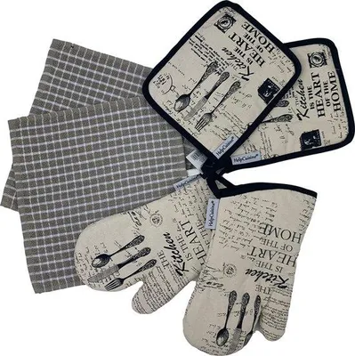 Produktbild von Famanu Ofenhandschuhe Set – Hitzebeständig und rutschfest – Küchenhelfer