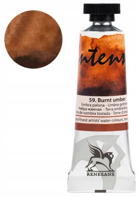 Produktbild von Renesans Intense Water Aquarellfarbe 15ml Gebrannte Umbra