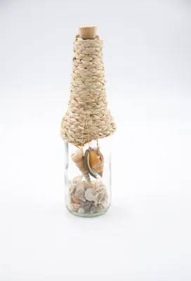 Produktbild von Dekoflasche mit Muscheln Maritim