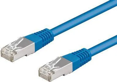 Produktbild von CAT 5e Patchkabel, F/UTP, blau Kupferkaschierter Aluminiumleiter (CCA)