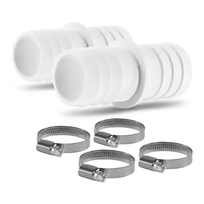 Produktbild von Schlauchverbinder im Set 32/32 inkl 4 Schlauchschellen Pool Schwimmbadschlauch