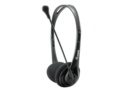 Produktbild von Equip Stereo-Headset Wired mit Mikro 2x3,5mm 1.80m schwa