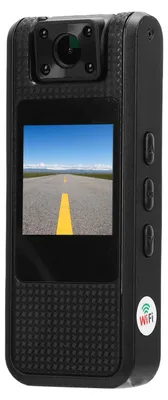 Produktbild von Tragbare Kamera mit 4K-Videoaufzeichnung, 180°-Drehobjektiv, integriertem WLAN und POV-Kamera für Polizei, Sicherheitsdienste, Arbeit und Reisen